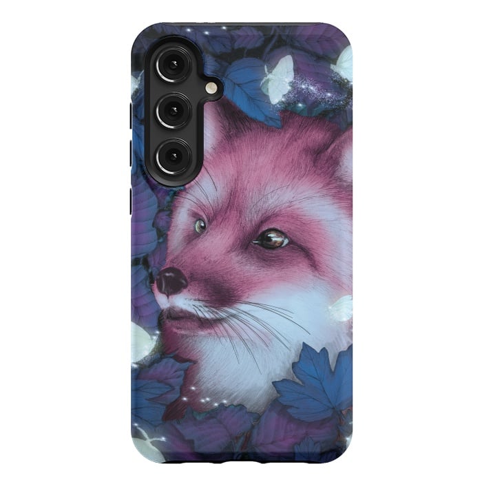 Galaxy S24 Plus StrongFit Fox in the Midnight Forest by ECMazur 