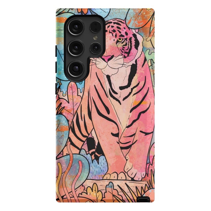Galaxy S24 Ultra StrongFit The big tiger cat by Steve Wade (Swade)