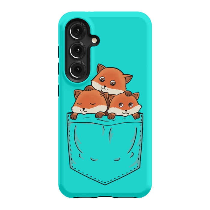 Galaxy S24 StrongFit Fox Pocket by Coffee Man