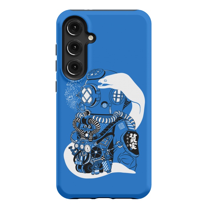 Galaxy S24 Plus StrongFit Steampunk scuba diving suit by Alberto