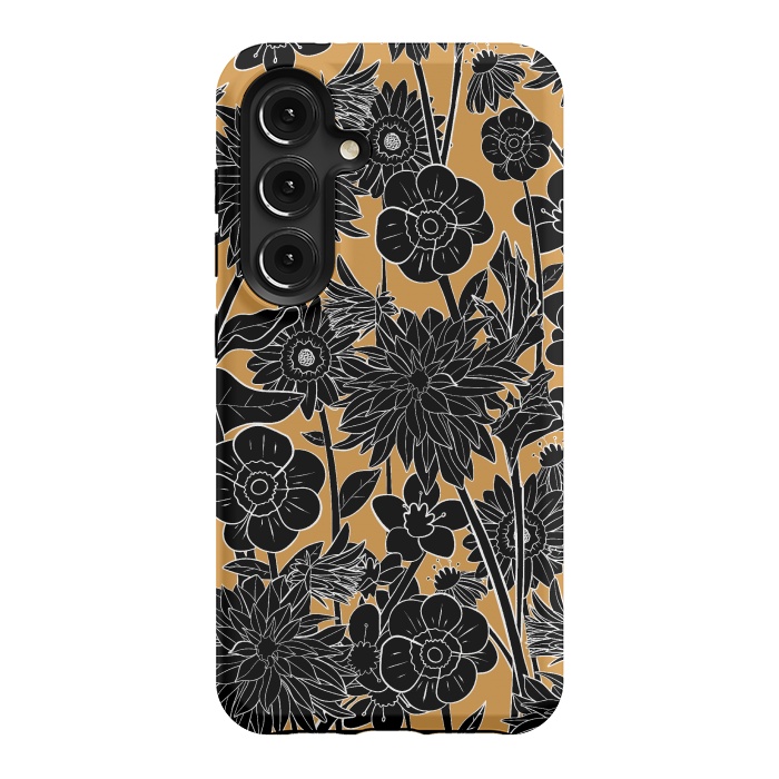 Galaxy S24 StrongFit Dark gold spring by Steve Wade (Swade)