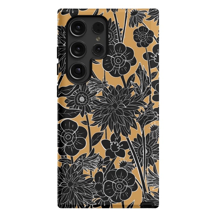 Galaxy S24 Ultra StrongFit Dark gold spring by Steve Wade (Swade)
