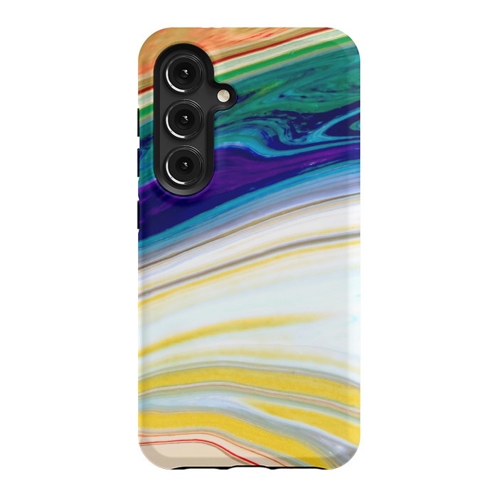 Galaxy S24 StrongFit Abstract Marble Background Creative Contemporary Liquid Design by ArtsCase
