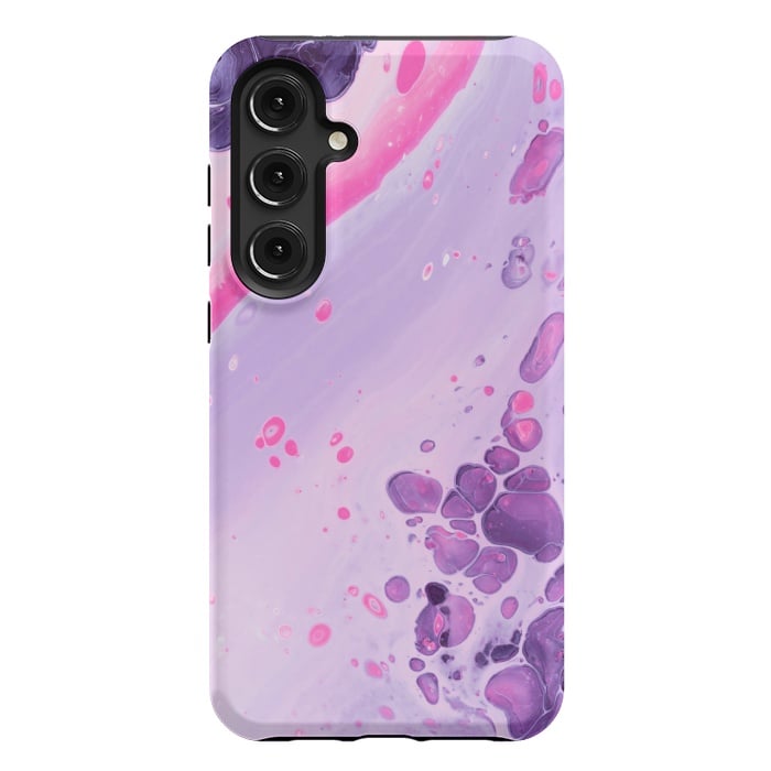 Galaxy S24 Plus StrongFit Pink and Purple Waves by ArtsCase