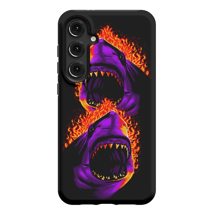 Galaxy S24 Plus StrongFit Fire shark by Alberto