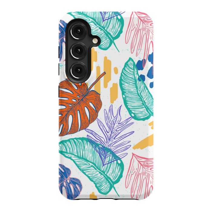 Galaxy S24 StrongFit Monstera Leaves by ArtsCase