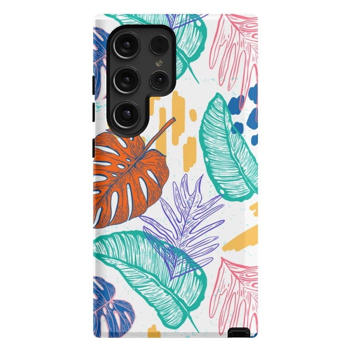 Galaxy S24 Ultra StrongFit Monstera Leaves by ArtsCase