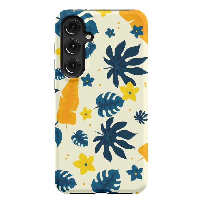 Galaxy S24 Plus StrongFit Tropical Leaves Floral by ArtsCase