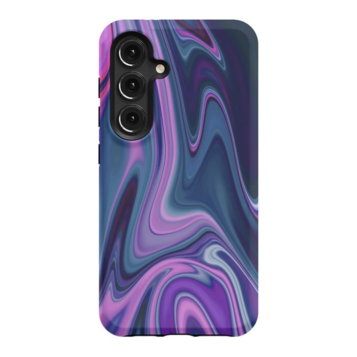 Galaxy S24 StrongFit Liquid Purple Pink and Blue Colors by ArtsCase