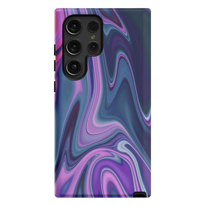 Galaxy S24 Ultra StrongFit Liquid Purple Pink and Blue Colors by ArtsCase