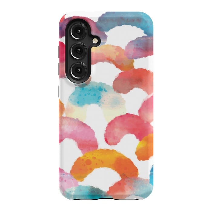 Galaxy S24 StrongFit Watercolor multi scales by MALLIKA