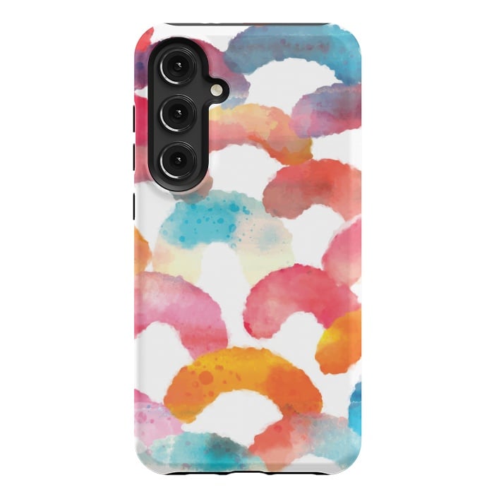 Galaxy S24 Plus StrongFit Watercolor multi scales by MALLIKA