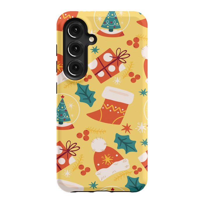 Galaxy S24 StrongFit Christmas Boots and Hats by ArtsCase