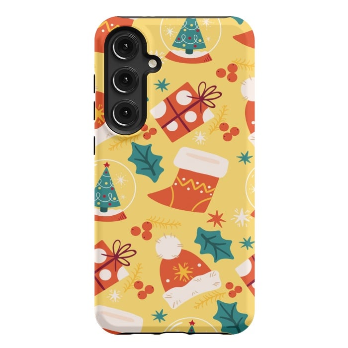 Galaxy S24 Plus StrongFit Christmas Boots and Hats by ArtsCase