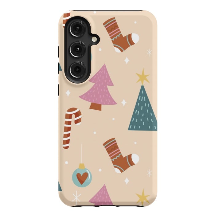 Galaxy S24 Plus StrongFit Original Pattern in Christmas by ArtsCase