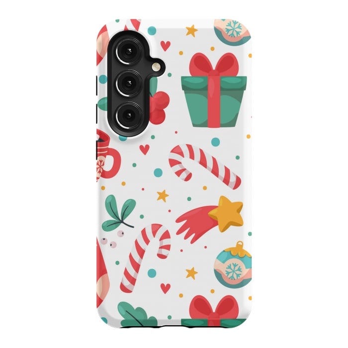 Galaxy S24 StrongFit Christmas Pattern by ArtsCase