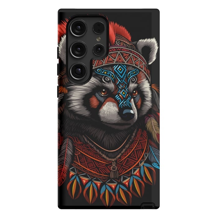 Galaxy S24 Ultra StrongFit Red panda Indian Chief by Alberto