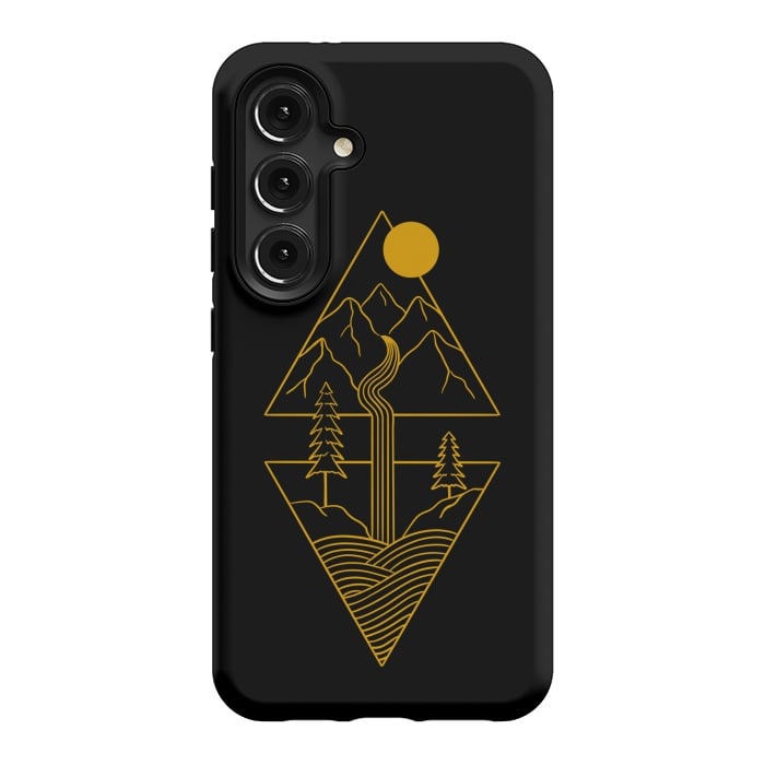 Galaxy S24 StrongFit Nature minimal golden by Coffee Man