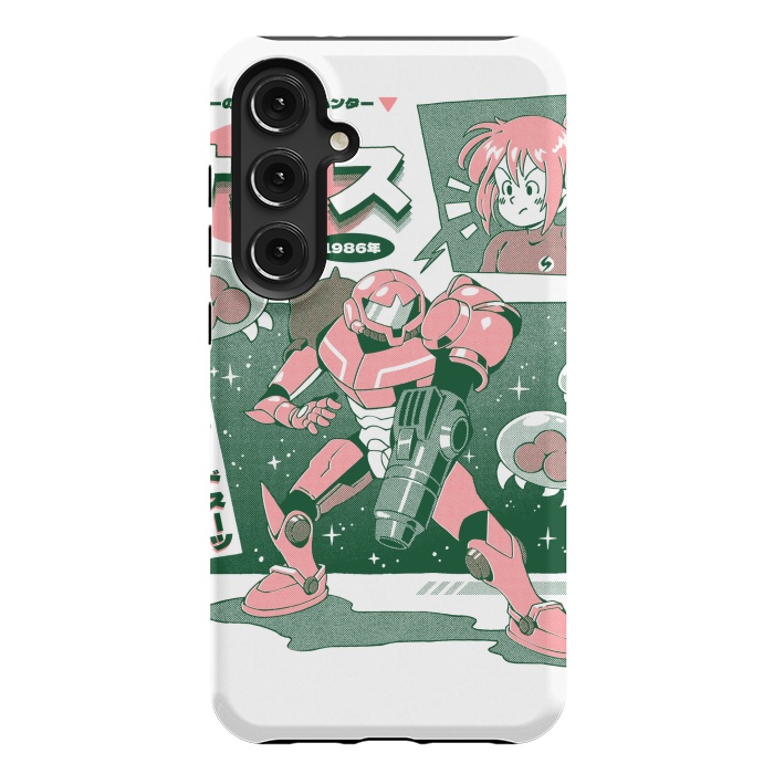Galaxy S24 Plus StrongFit Bounty Hunter From Space - White by Ilustrata