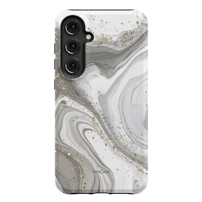 Galaxy S24 Plus StrongFit Gray Clouds by ArtsCase