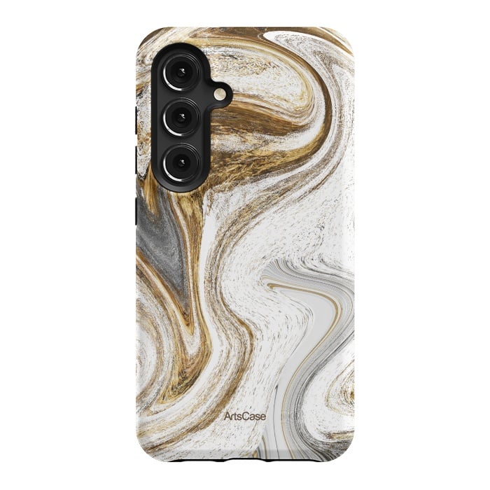 Galaxy S24 StrongFit Brown Coffee by ArtsCase