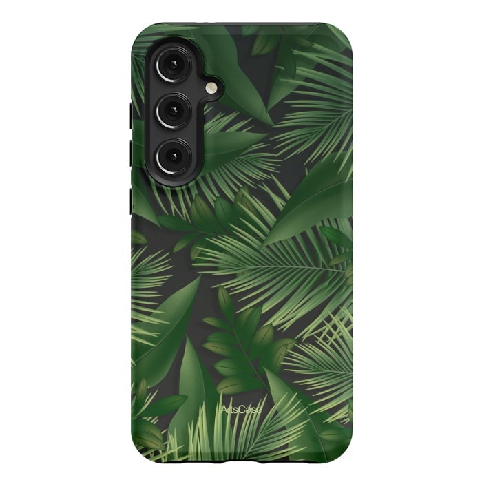 Galaxy S24 Plus StrongFit Tropical Leaves Garden by ArtsCase