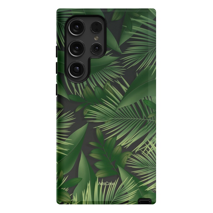 Galaxy S24 Ultra StrongFit Tropical Leaves Garden by ArtsCase