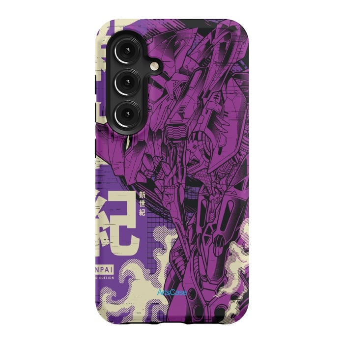 Galaxy S24 StrongFit Enter a New Reality: Immerse Yourself in the Enigmatic World of Eva by ArtsCase