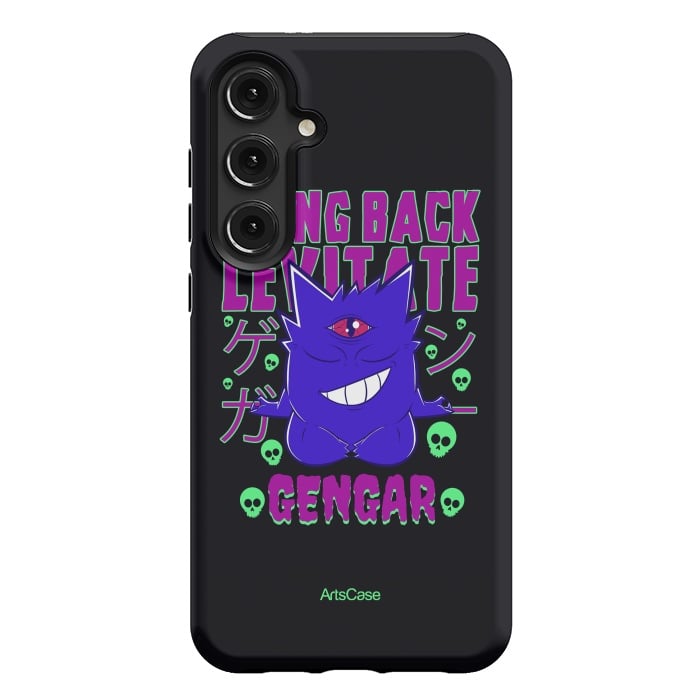 Galaxy S24 Plus StrongFit Hauntingly Delightful: Bring Home the Mischief with Gengar-Inspired by ArtsCase