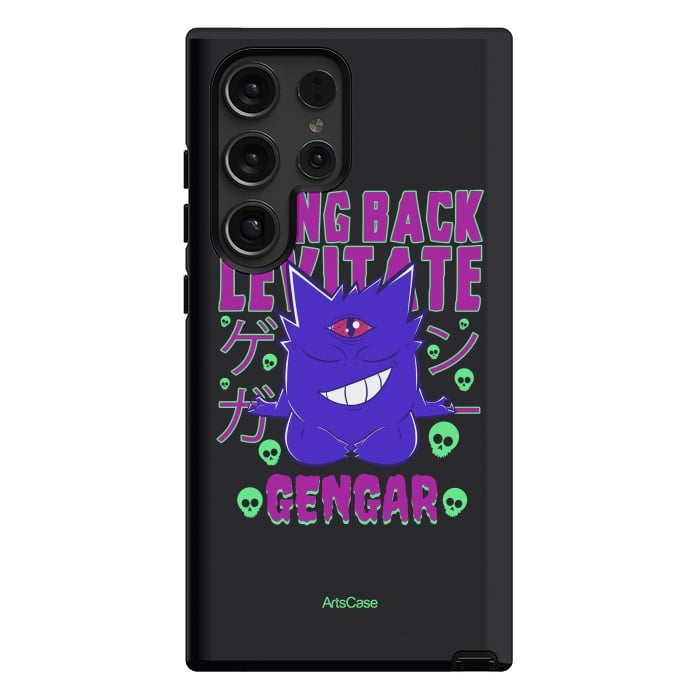 Galaxy S24 Ultra StrongFit Hauntingly Delightful: Bring Home the Mischief with Gengar-Inspired by ArtsCase