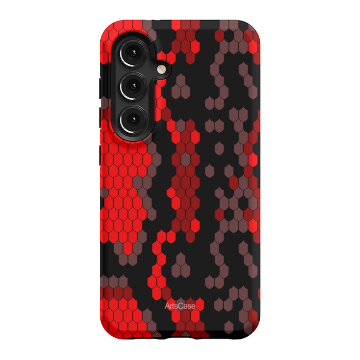Galaxy S24 StrongFit Wild Red Snake by ArtsCase