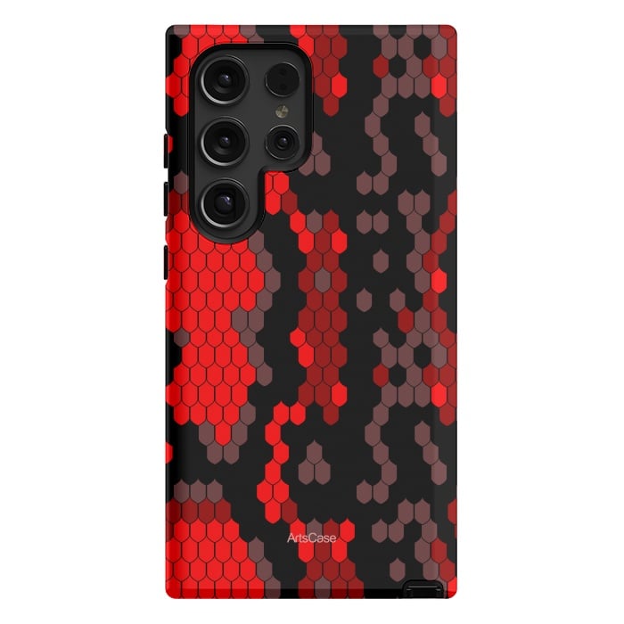 Galaxy S24 Ultra StrongFit Wild Red Snake by ArtsCase