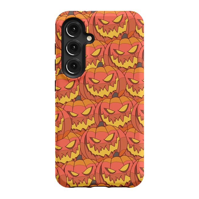 Galaxy S24 StrongFit Halloween pumpkin carvings by Steve Wade (Swade)