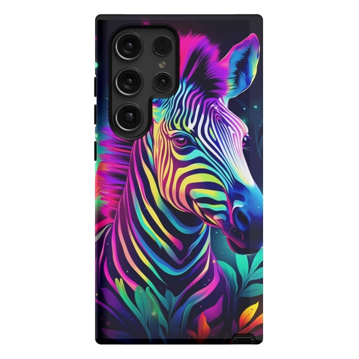 Galaxy S24 Ultra StrongFit colorful zebra by haroulita