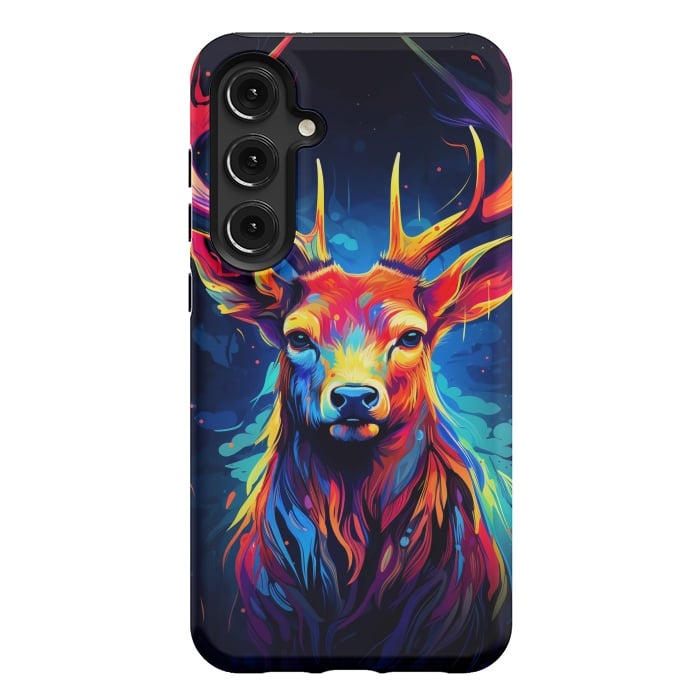 Galaxy S24 Plus StrongFit Colorful deer by haroulita