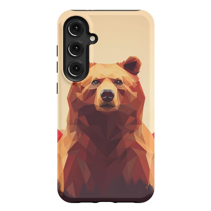 Galaxy S24 Plus StrongFit Poly bear by haroulita