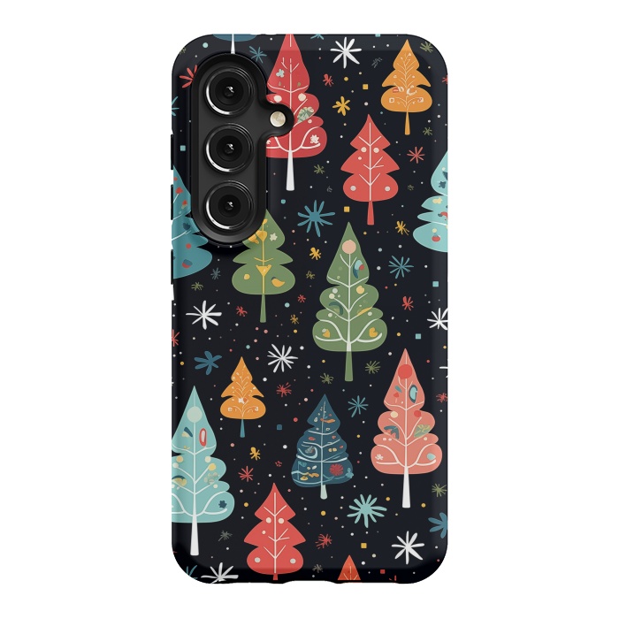 Galaxy S24 StrongFit Whimsical Christmas Pattern by Texnotropio