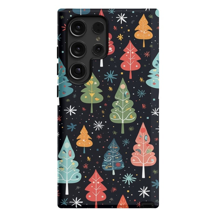 Galaxy S24 Ultra StrongFit Whimsical Christmas Pattern by Texnotropio