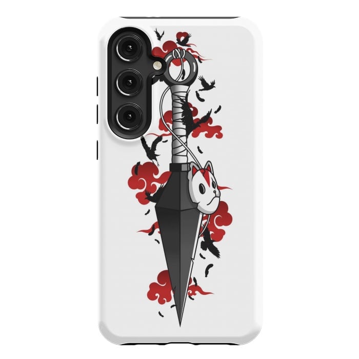 Galaxy S24 Plus StrongFit Red Cloud Kunai - Japanese by LM2Kone