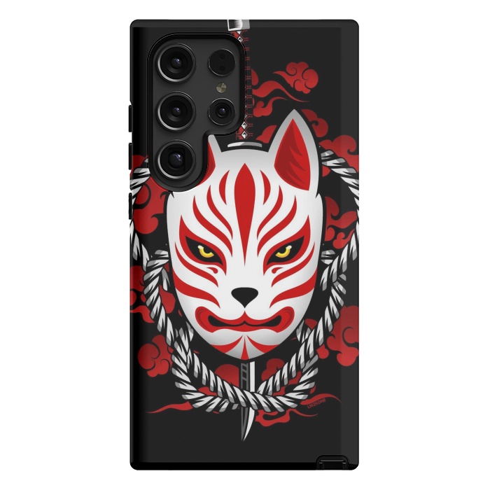 Galaxy S24 Ultra StrongFit Kitsune - Red Clouds by LM2Kone