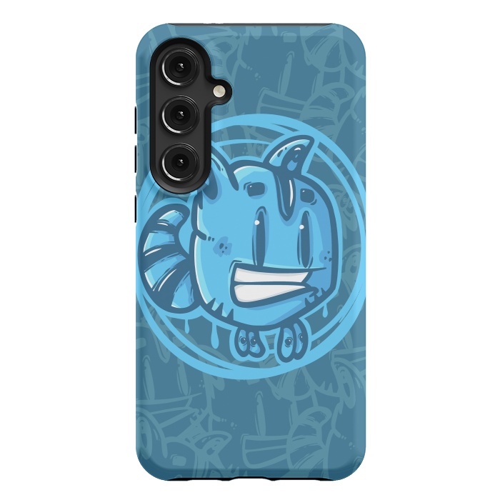 Galaxy S24 Plus StrongFit Blue pet by Manuvila