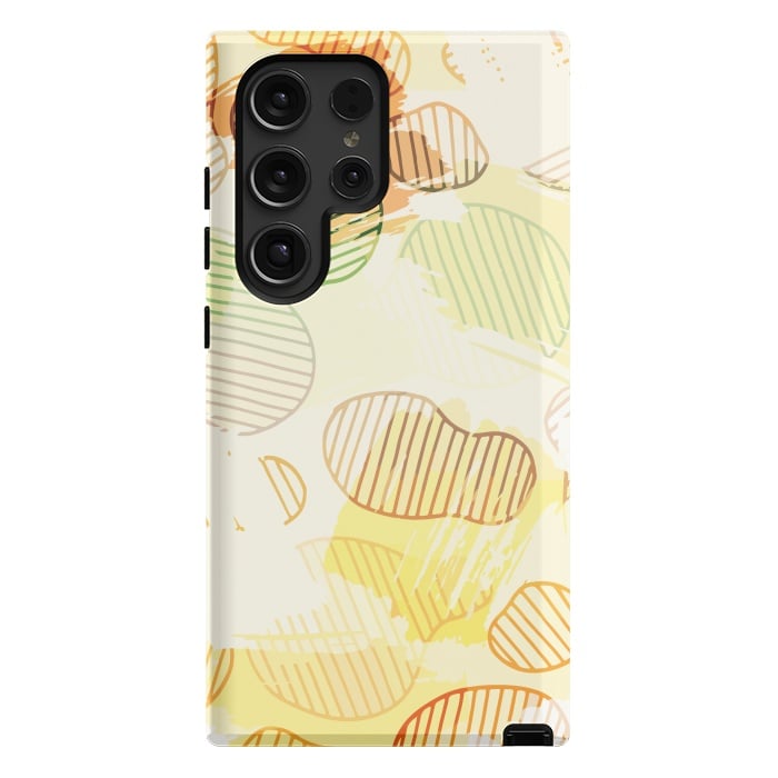 Galaxy S24 Ultra StrongFit Abstract Footprints, minimal Colorful Pattern by Creativeaxle