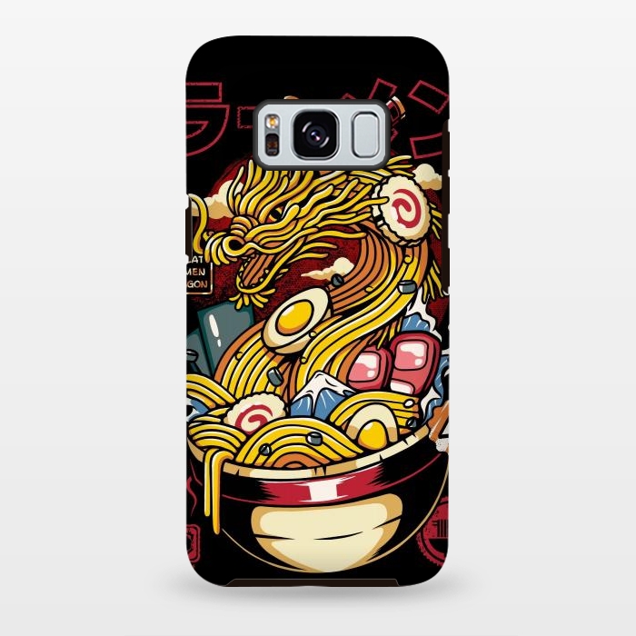 Galaxy S8 plus StrongFit Great Ramen Dragon Japanese by LM2Kone