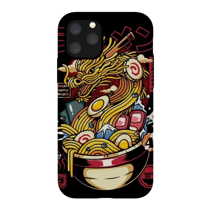 iPhone 11 Pro StrongFit Great Ramen Dragon Japanese by LM2Kone