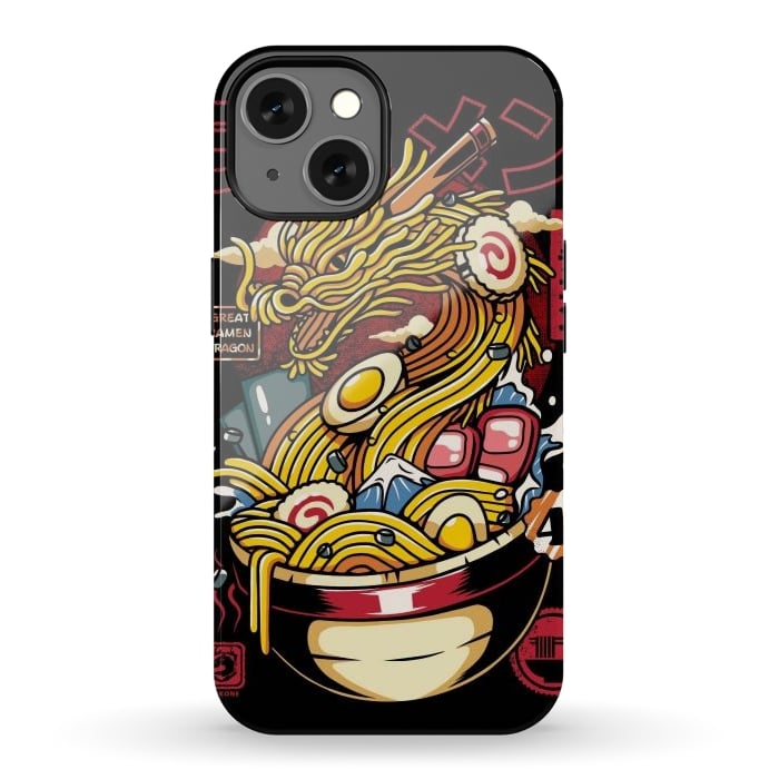 iPhone 13 StrongFit Great Ramen Dragon Japanese by LM2Kone