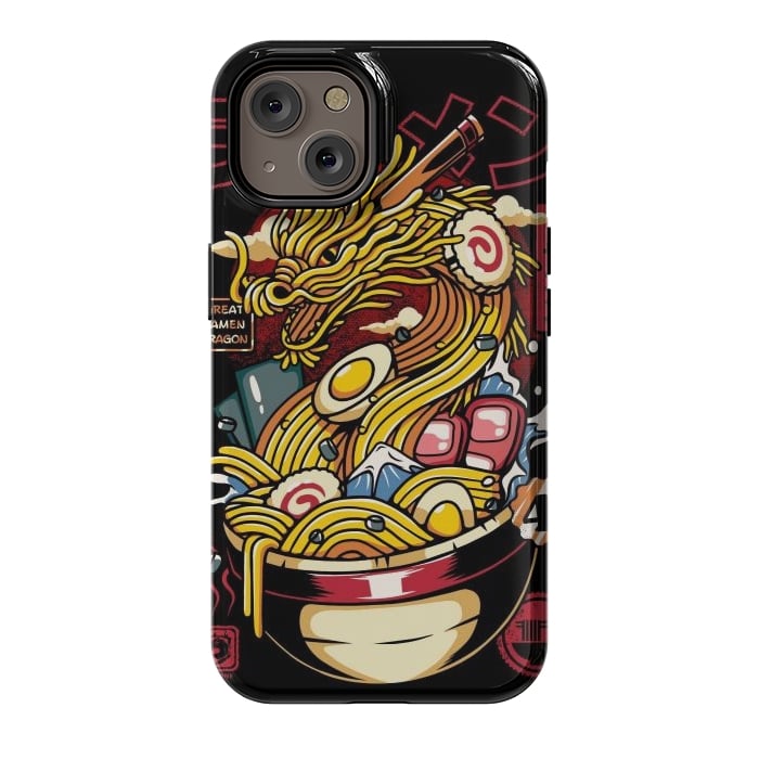 iPhone 14 StrongFit Great Ramen Dragon Japanese by LM2Kone