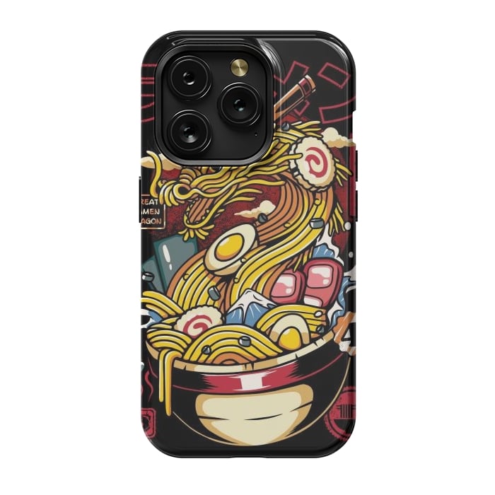 iPhone 15 Pro StrongFit Great Ramen Dragon Japanese by LM2Kone