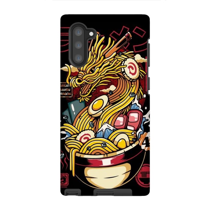 Galaxy Note 10 StrongFit Great Ramen Dragon Japanese by LM2Kone