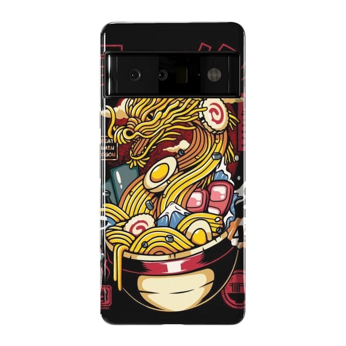 Pixel 6 Pro StrongFit Great Ramen Dragon Japanese by LM2Kone
