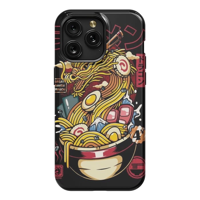 iPhone 15 Pro Max StrongFit Great Ramen Dragon Japanese by LM2Kone